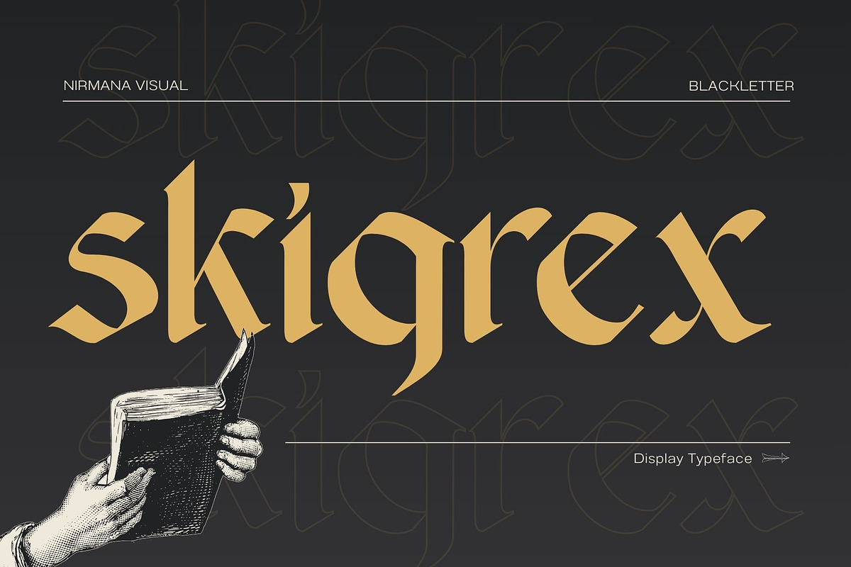 Skigrex Gothic - Blackletter Font, a Blackletter Font by Nirmana Visual (Photo 1 of 7)