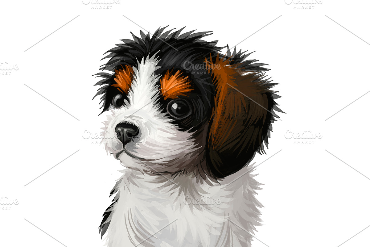 Puppies Dog Breeds Big Bundle 135Pcs, an Animal Illustration by Dneprstock (Photo 3 of 68)