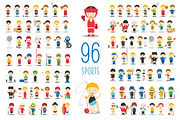 96 sport characters in cartoon style, a Healthcare Illustration by asantosg (Thumbnail 1 of 10)