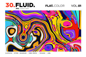 FLUID BACKGROUND. 20 Flat Colors