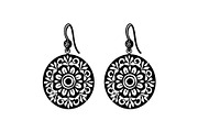 Teardrop Filigree Earrings SVG, an Object Graphic by jahid234 (Thumbnail 7 of 13)