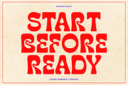 Young Romance - Retro Display Font, a Sans Serif Font by Sronstudio (Thumbnail 5 of 13)