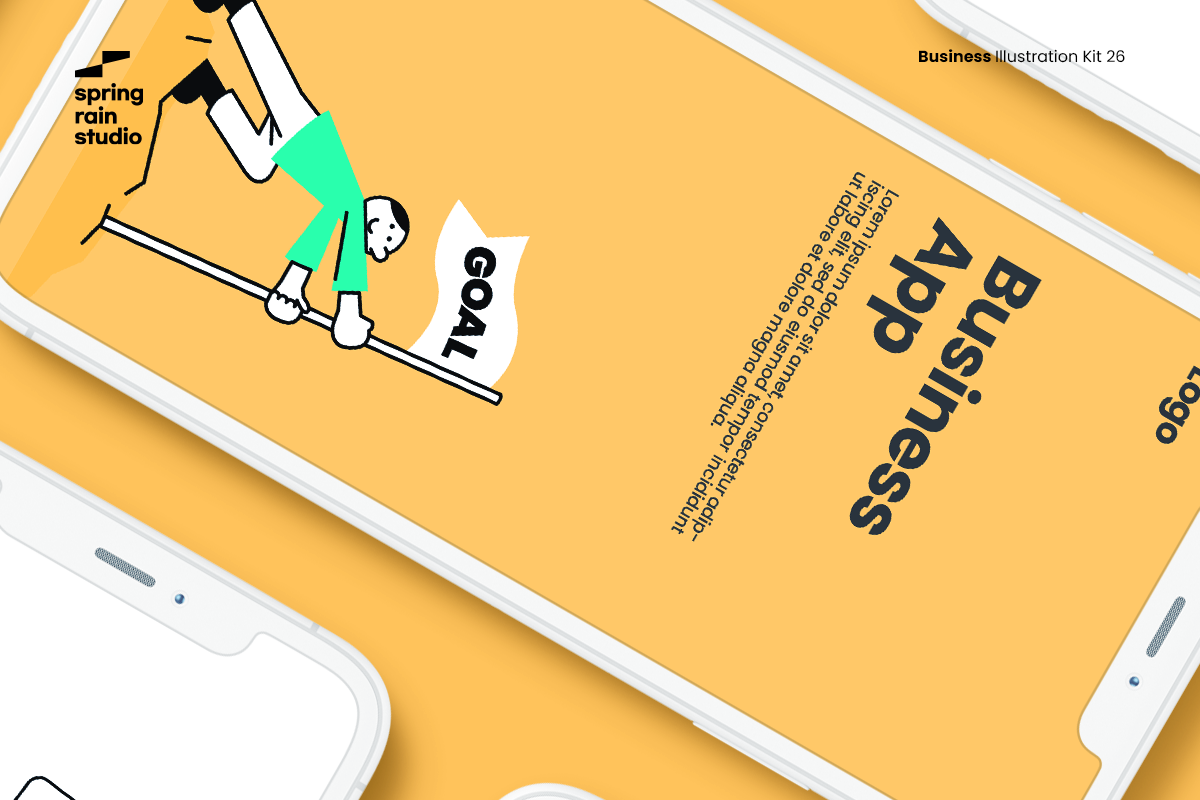 Minimal Business line Illustration, a Person Illustration by springrain studio (Photo 5 of 10)