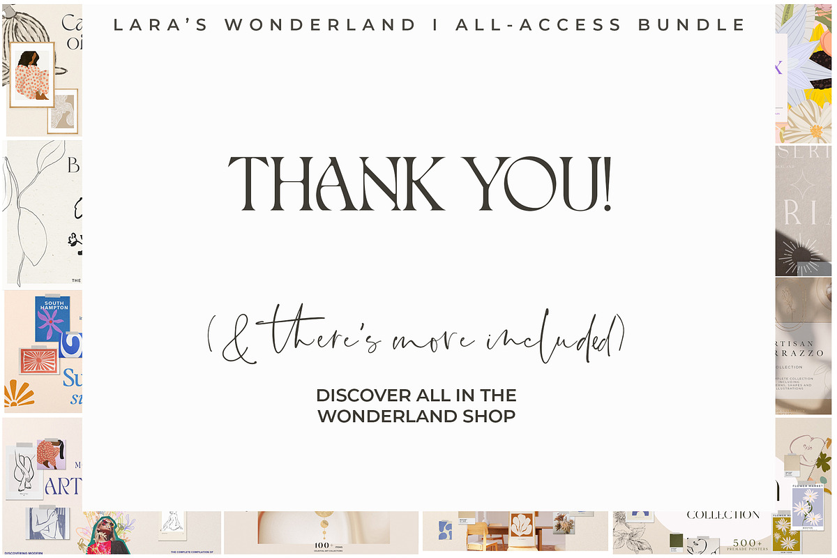 Font & Graphic Whole Shop Collection, a Decorative Illustration by Laras Wonderland (Photo 25 of 25)