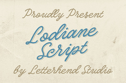 Lodiane Script, a Script Font by Letterhend Studio