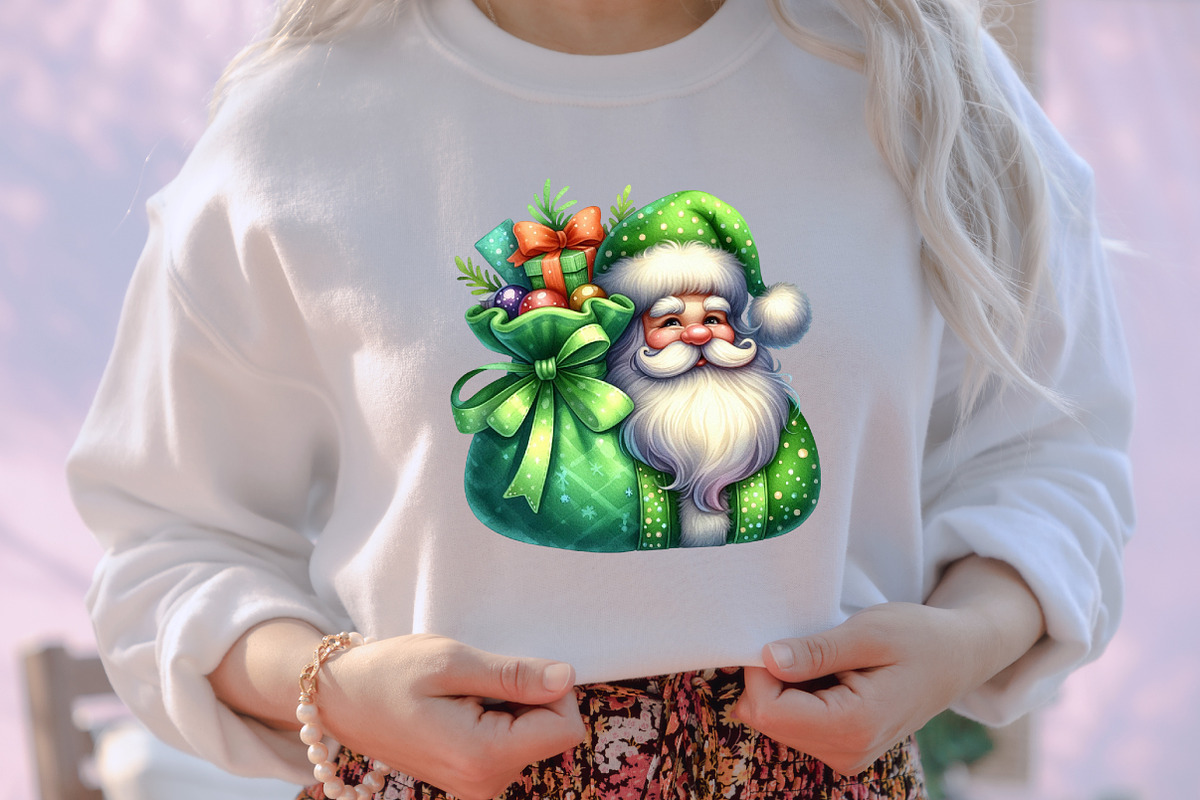 Chic Neon Green Christmas Clipart, an Illustration by designcity5 (Photo 4 of 5)