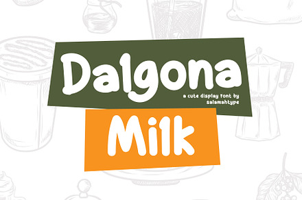 Dalgona Milk - Cute Font