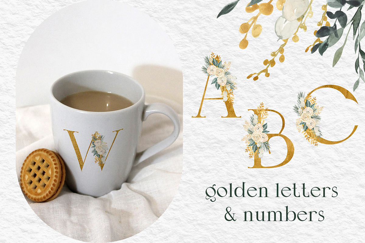 LUXE CHRISTMAS Deep Green & Gold, a Decorative Illustration by Catch the Dream Art (Photo 8 of 13)