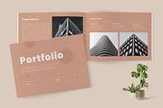 Landscape portfolio layout template
