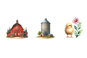Cute farm animals clipart, an Illustration by CreationArt (Thumbnail 5 of 5)
