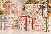 Quirky Christmas Patterns Bundle, a Pattern Graphic by Olya Creative (Thumbnail 3 of 19)