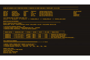 Retro monochrome amber hacking UI, a Technology Illustration by SkyVectors