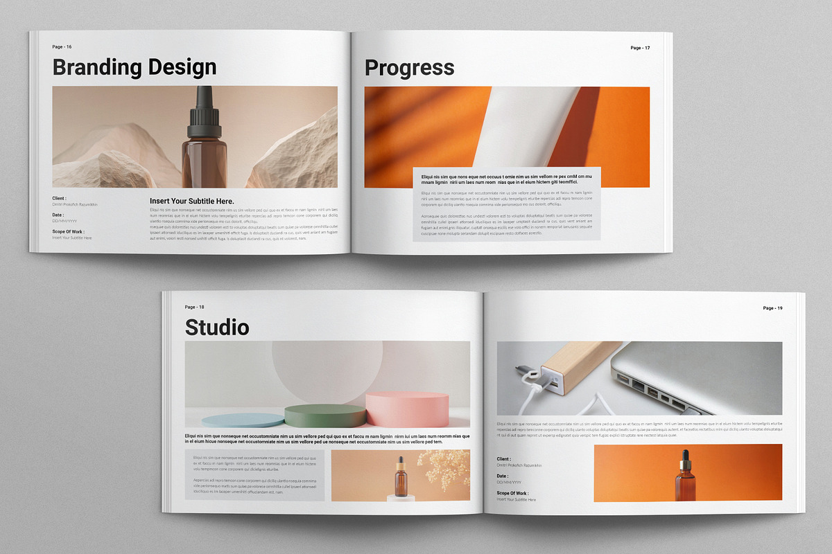 Graphic Design Portfolio Landscape, a Brochure Template by E-Type (Photo 7 of 8)