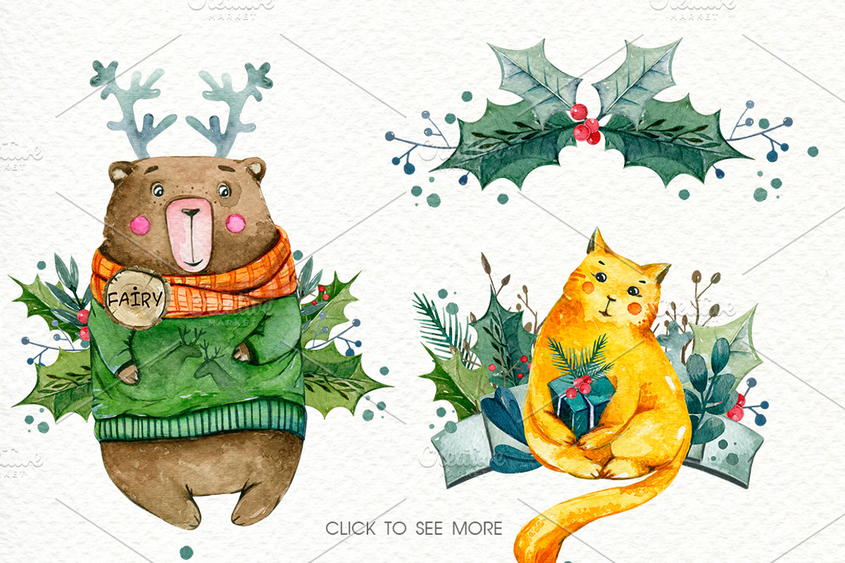 Christmas Magic, a Decorative Illustration by Ksenia Markevych (Photo 4 of 10)