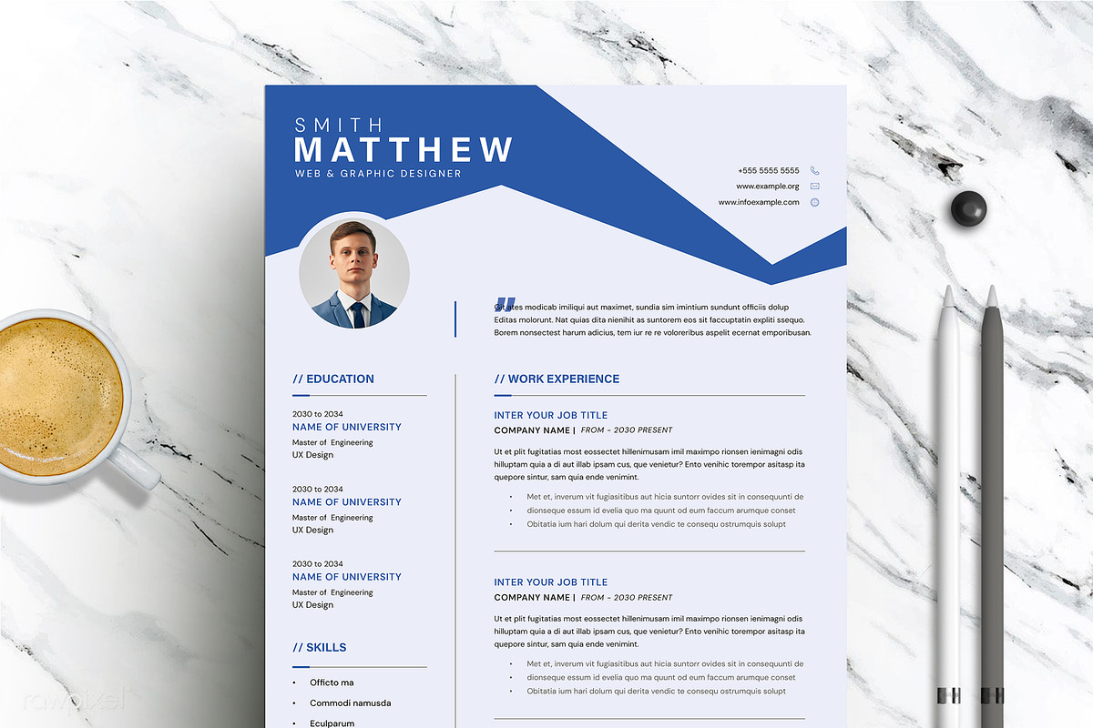 Resume & Cover Letter Template preview 3