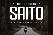 Saito – Vintage Garage Fonts, a Sans Serif Font by Konstantine Studio (Thumbnail 1 of 3)