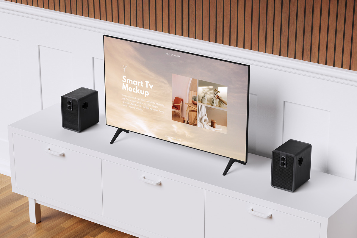 Smart Tv Mockup, a Device Mockup by Riel Concept (Photo 3 of 4)