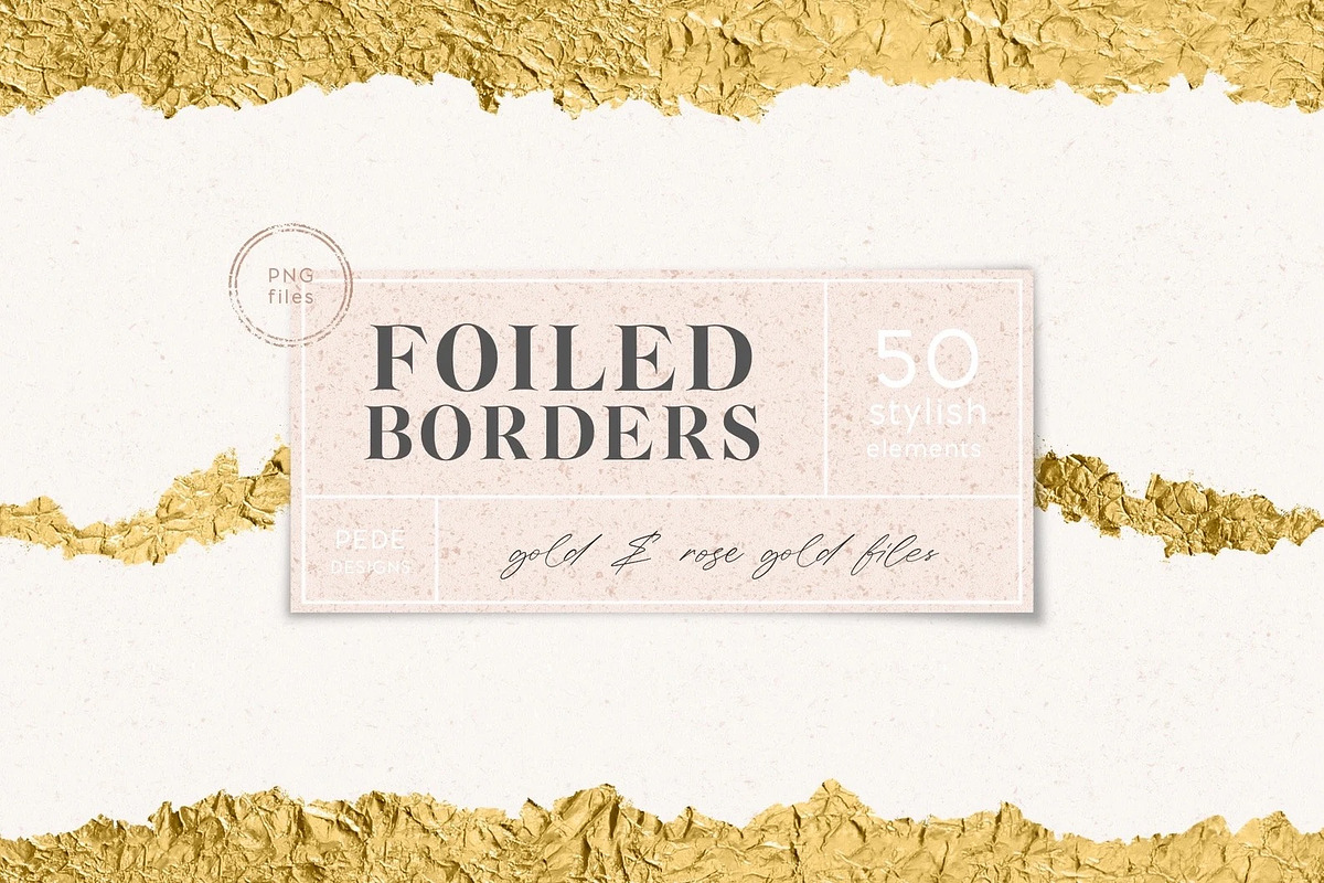 Gold Textures & Elements Bundle, a Texture Graphic by PeDe Designs (Photo 3 of 11)