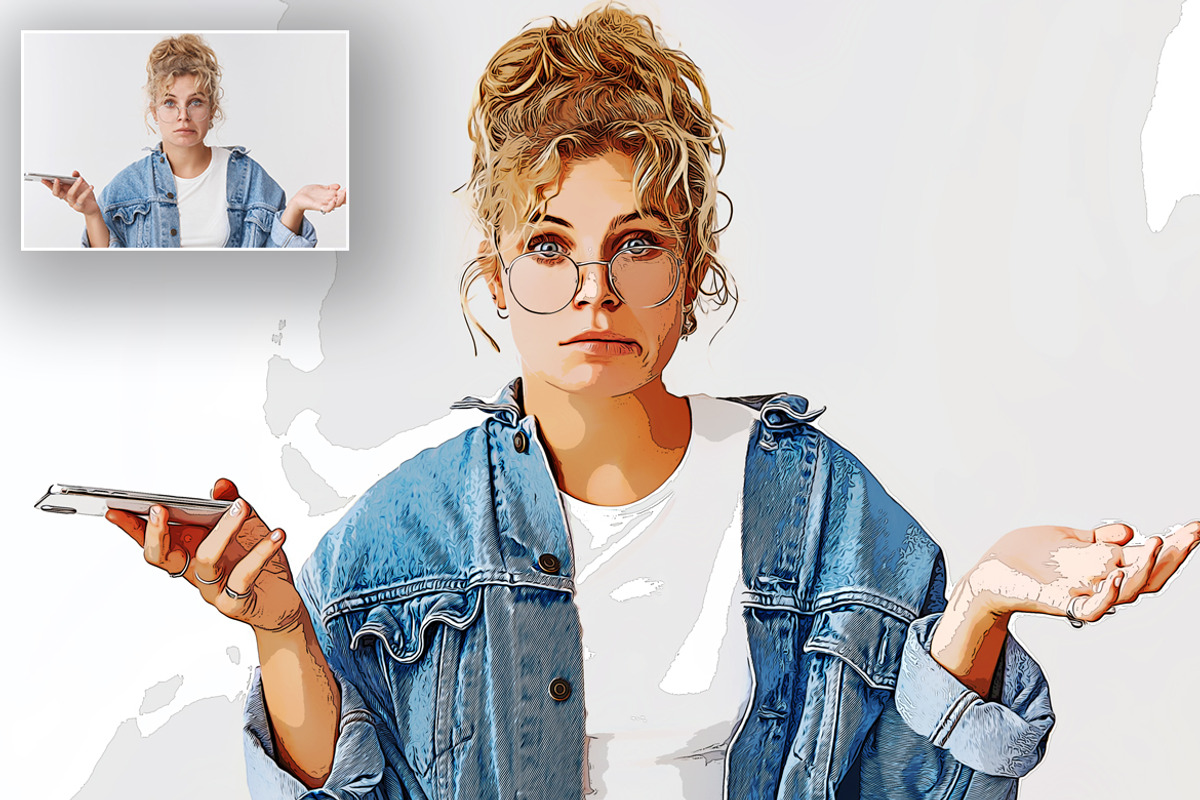 Cartoonize Photo Effect, a Layer Style Add-On by Vatdesign (Photo 4 of 4)