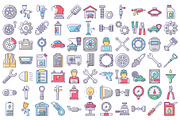 Automobile Parts Icons Pack, an Icon by Vector Portal (Thumbnail 2 of 5)