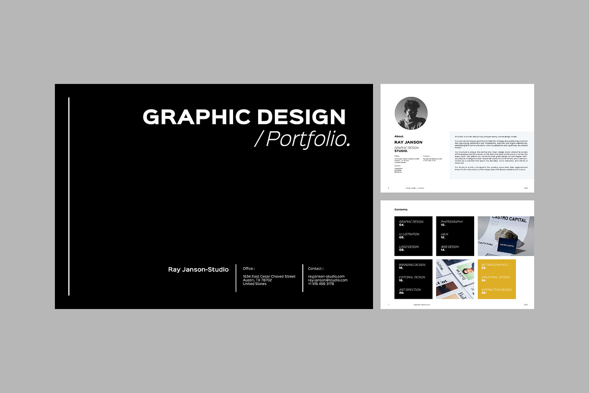 Multipurpose Portfolio Template, a Marketing Template by Bervisual (Photo 3 of 7)