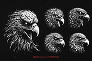 10 Bundle Dark Art Eagle Bird Head, an Illustration by Morspective (Thumbnail 5 of 7)
