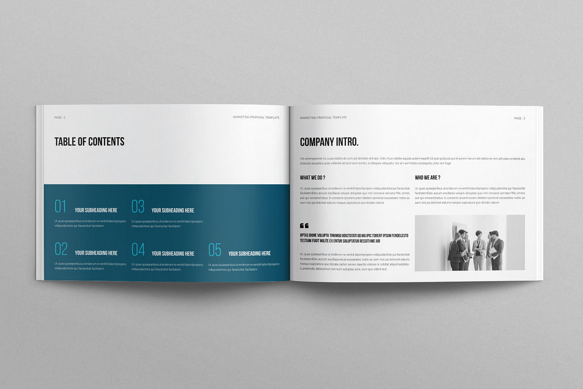 Marketing Proposal Landscape, a Brochure Template by E-Type (Photo 2 of 7)