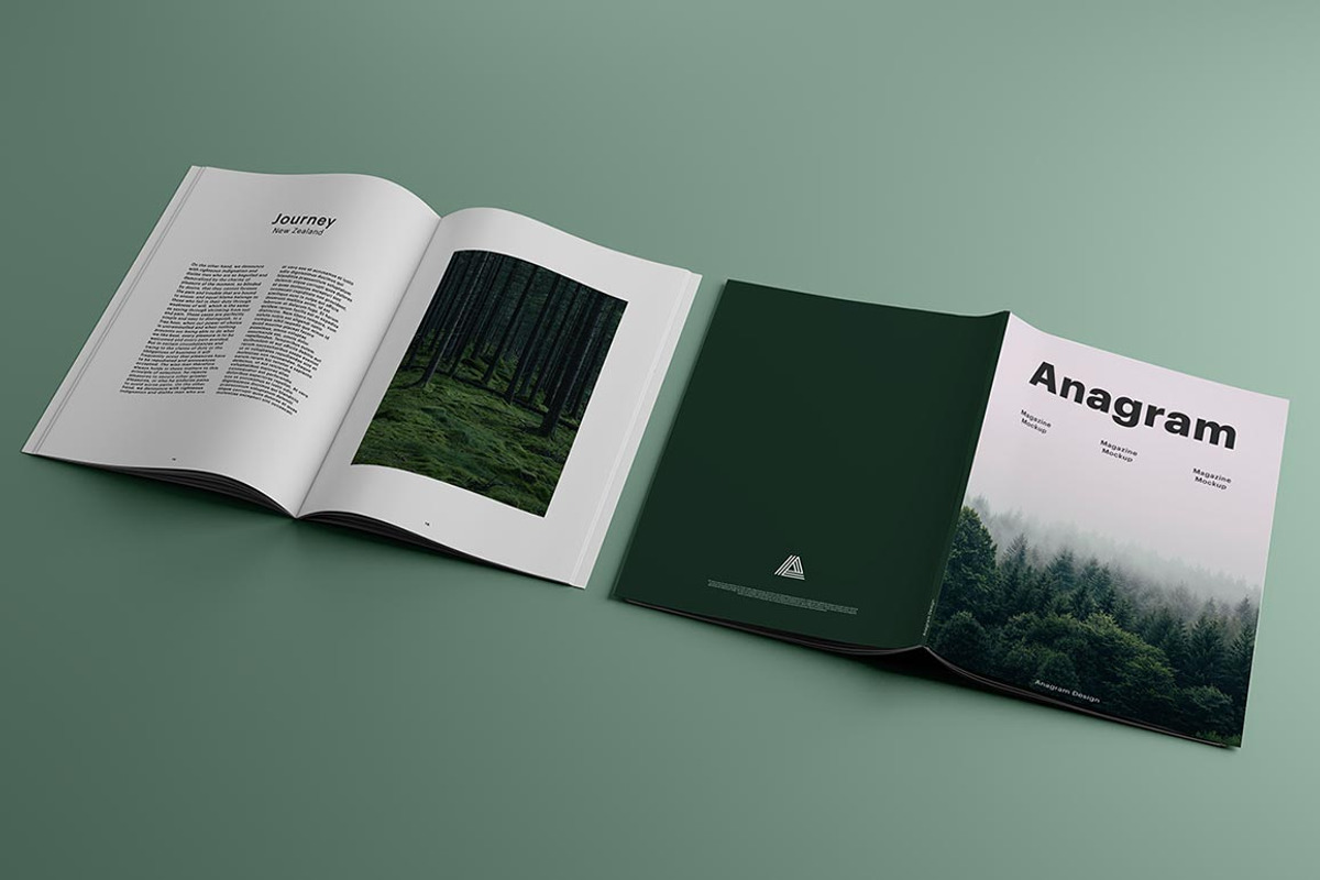 Magazine Mockup, a Print Template by AnagramDesign (Photo 2 of 8)