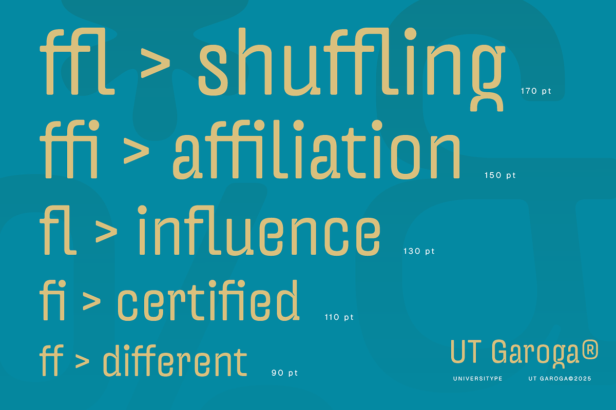 UT Garoga - An Inktrap Sans Serif, a Sans Serif Font by Universitype (Photo 4 of 14)