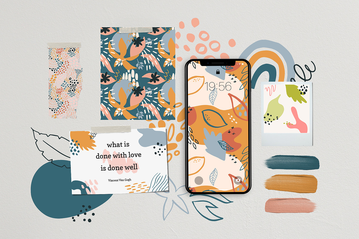 Abstract Flora Patterns, an Object Graphic by Cozy pattern shop (Photo 8 of 8)