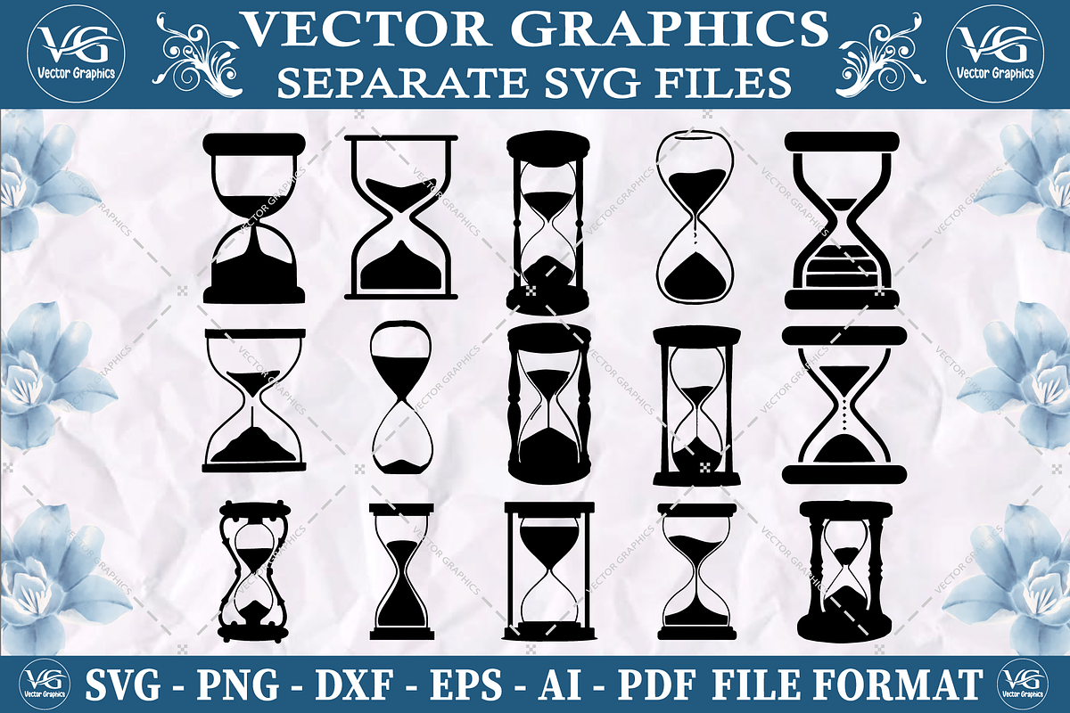 Hourglass  svg vector file, a Graphic by Vector Graphics