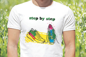 Set Footwear With Brushes For Print