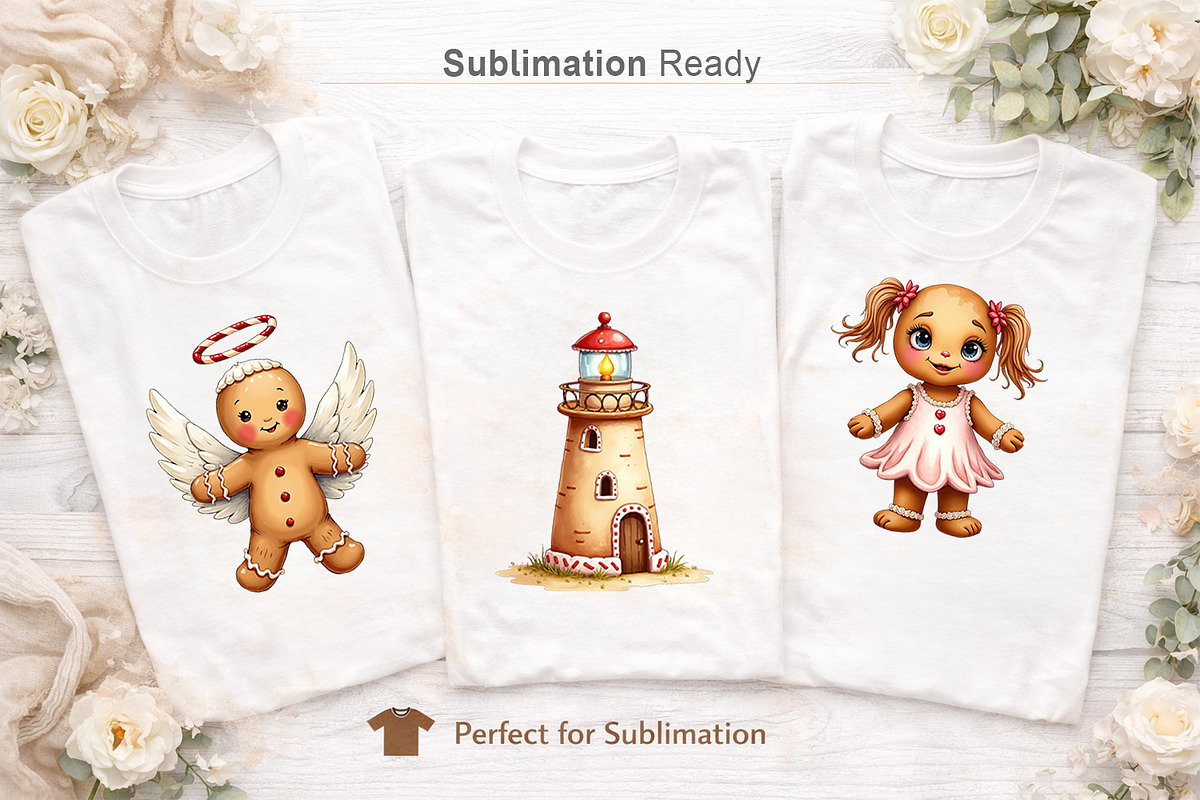 UglyCute Gingerbread Clipart Bundle, an Illustration by Artnoy (Photo 5 of 8)