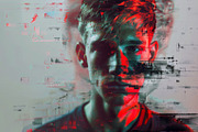 90 Glitch faces, a Person Illustration by Handmadefont (Thumbnail 53 of 94)