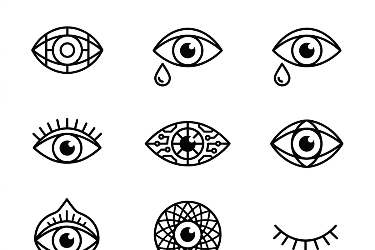 Bundles Set Optical Store Icons, an Outline Icon by adenpinkstore (Photo 29 of 44)