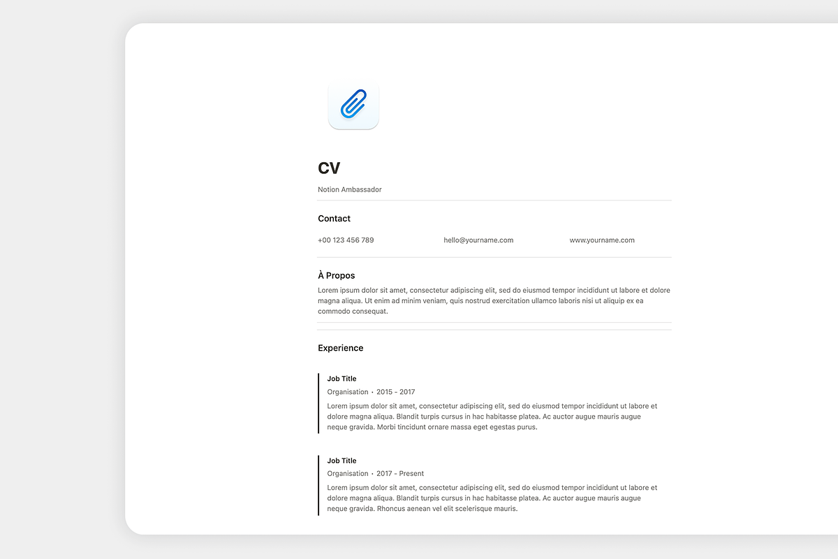 Template CV, a Templates & Theme by MisterAutomatiz (Photo 4 of 4)