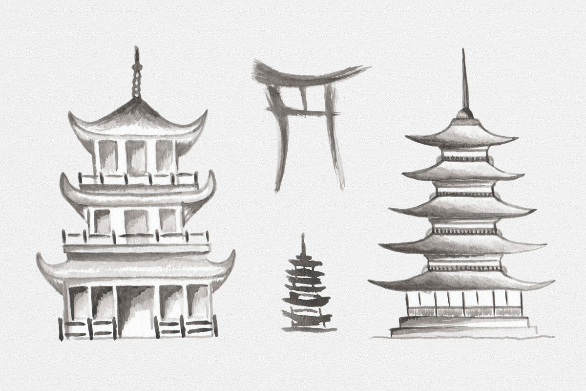 Sakura.  Japanese ink creator, an Illustration by GraphicHouse (Photo 6 of 10)