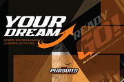 THE PURSUITS - All Caps Sporty Font, a Font by Gassstype (Thumbnail 5 of 9)