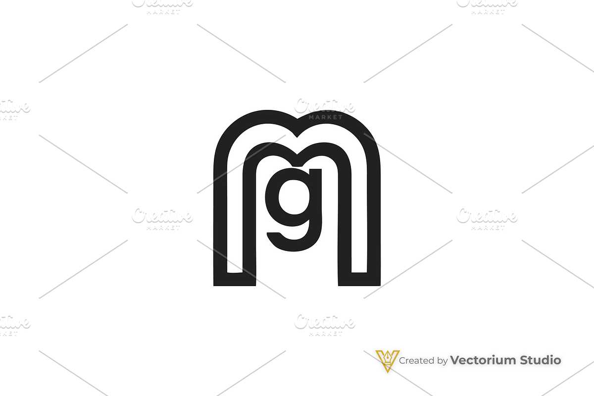 Modern MG Geometric Logo, a Branding & Logo Template by Vectorium Studio (Photo 3 of 8)