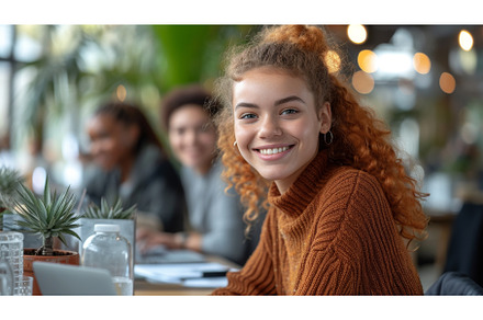 A group of smiling businesspeople, a Person Photo by ZinetroN