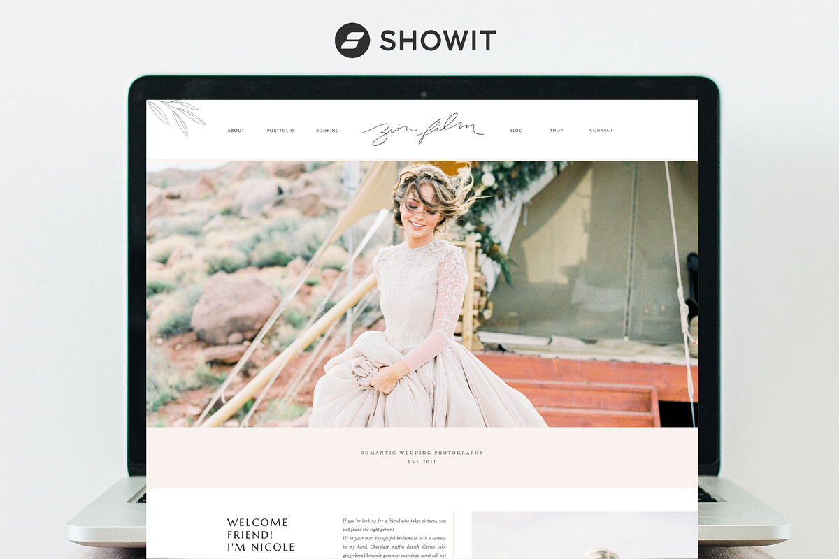 Showit template - Zion, a Websites & App Template by Creator Goodies (Photo 1 of 5)