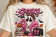 Pink Spooky Ghost Glitter Halloween, an Object Illustration by DreamCafeArt (Thumbnail 4 of 6)