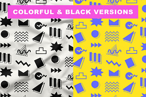 200 Geometric 90s Graphics Bundle