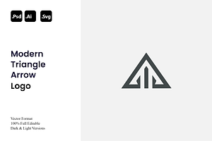 Modern Triangle Arrow Logo, a Branding & Logo Template by Luxury Logos
