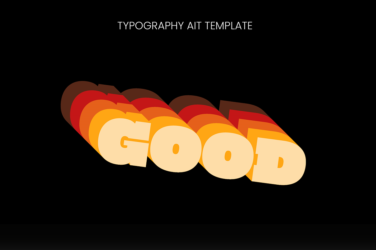 Retro Stack Text Effect preview 3