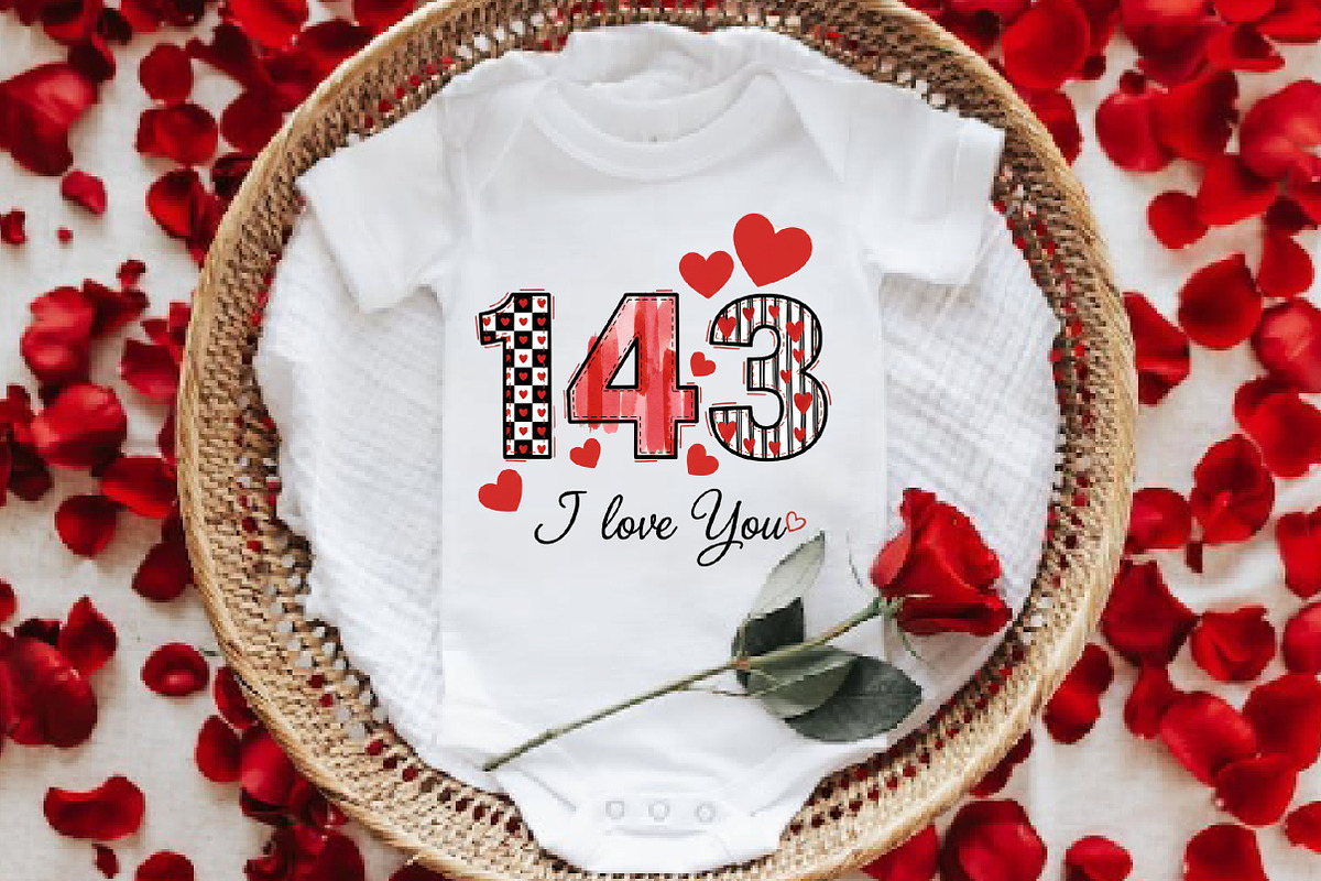 143 I Love You PNG, Valentine Png, an Illustration by DreamArtGraphic (Photo 5 of 6)