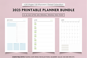2023 Big Planner Bundle +1800 Pages, a Templates & Theme by SizenS (Thumbnail 1 of 15)