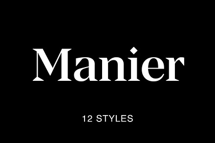 Manier – Sharp Serif Typeface, a Serif Font by Piotr Łapa