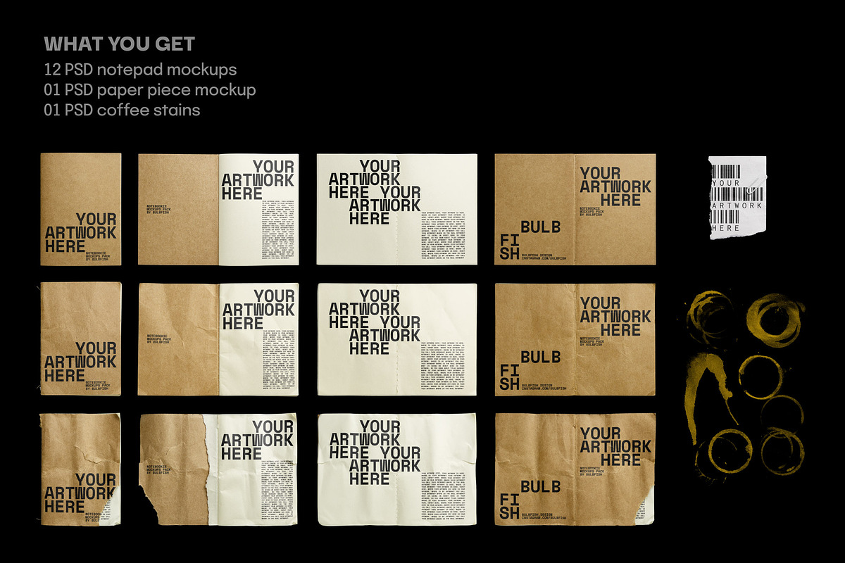 Notebookie - Mockups Pack, a Books & Magazine Mockup by BULBFISH (Photo 13 of 13)