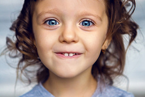 Portrait of a little girl 2 years in a studio containing girl, child, and kid